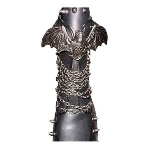 Demonia Wrath 55 Bat Black Platform Boots with Chains and Spikes new wo box 7